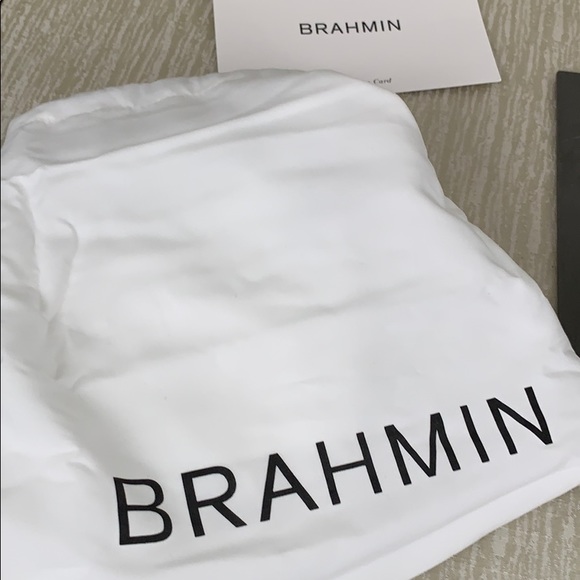 BRAHMIN NWT GOLD CREAM LEATHER BACKPACK - Picture 9 of 14